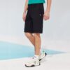Shorts ample, respirant et décontracté en tissu tissé, noir