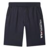 Shorts de sport bleu avec impression du logo en lettres