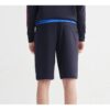 Shorts de sport bleu avec impression du logo en lettres