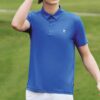 Shorts de sport décontractés à manches courtes, bleu l