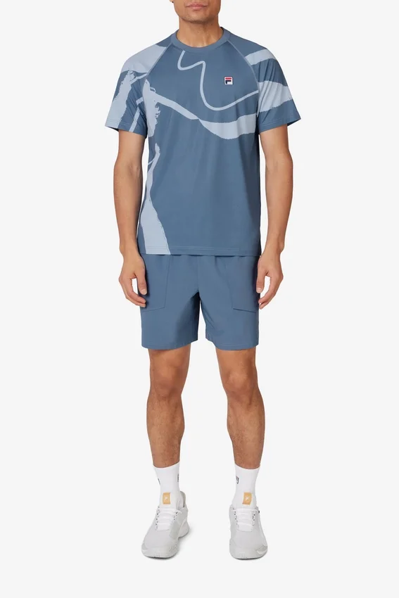 Shorts de tennis tissés bleu