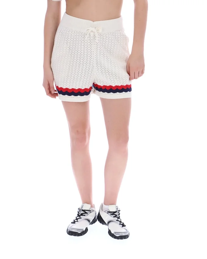 Shorts en tricot au crochet Fino