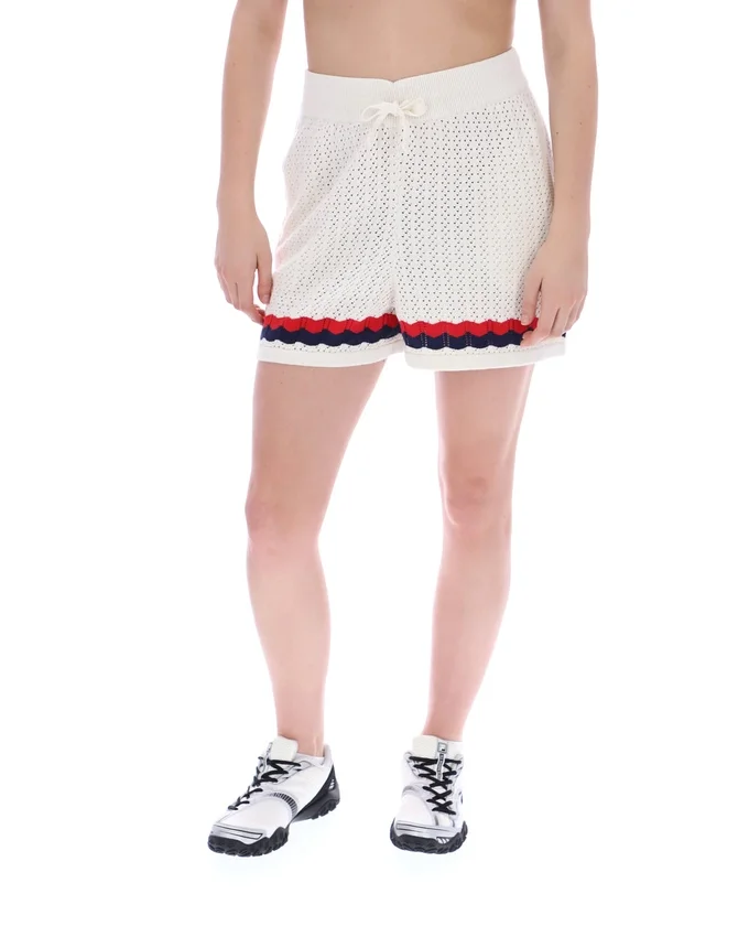 Shorts en tricot au crochet Fino