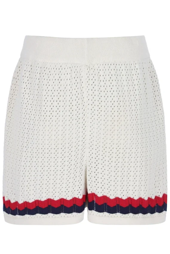 Shorts en tricot au crochet Fino