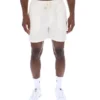Shorts Eusebio à plis creusés Gardenia