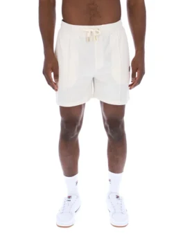 Shorts Eusebio à plis creusés Gardenia