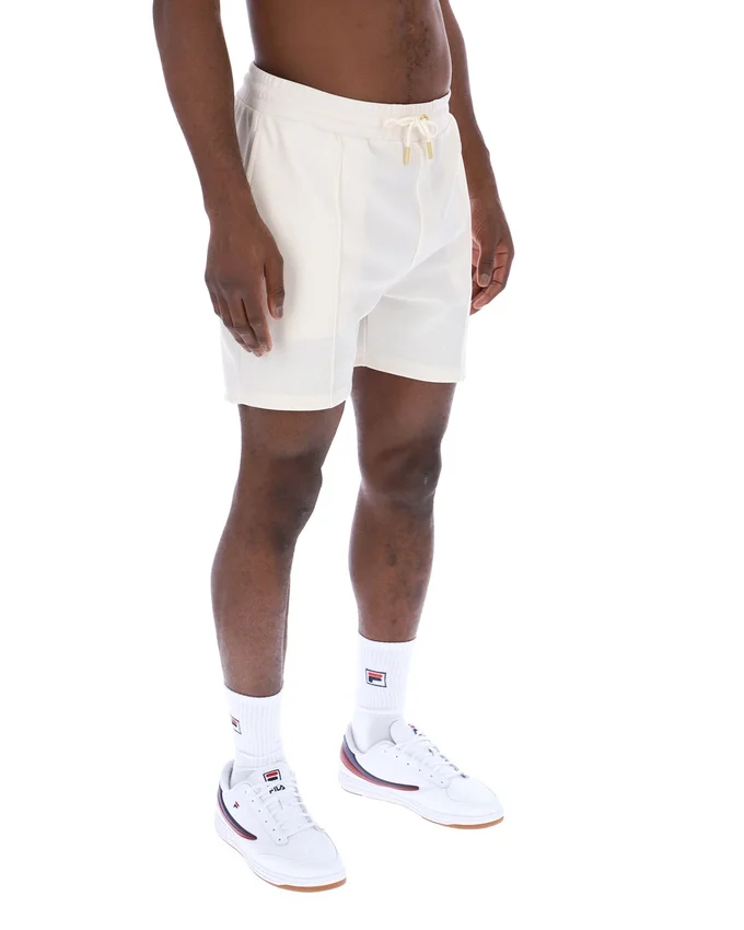 Shorts Eusebio à plis creusés Gardenia