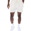 Shorts Eusebio à plis creusés Gardenia