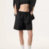 Shorts froissé noir Fila x Hailey Bieber