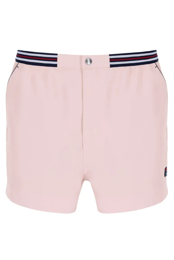 Shorts « High Tide » en tissu éponge à rayures et poches, rose pâle