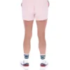 Shorts « High Tide » en tissu éponge à rayures et poches, rose pâle