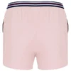 Shorts « High Tide » en tissu éponge à rayures et poches, rose pâle