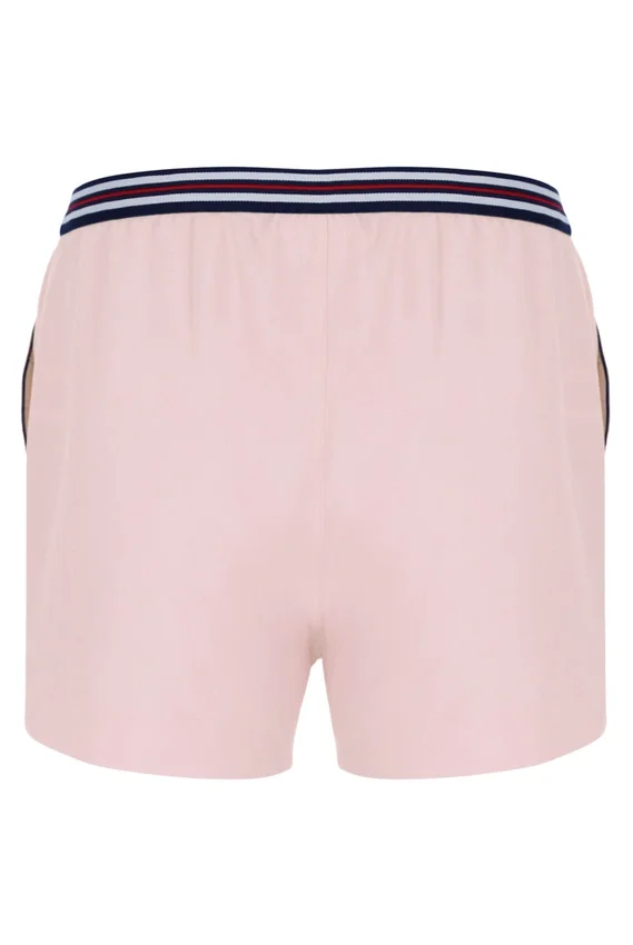 Shorts « High Tide » en tissu éponge à rayures et poches, rose pâle