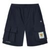 Shorts à poche avec logo imprimé pour homme, bleu