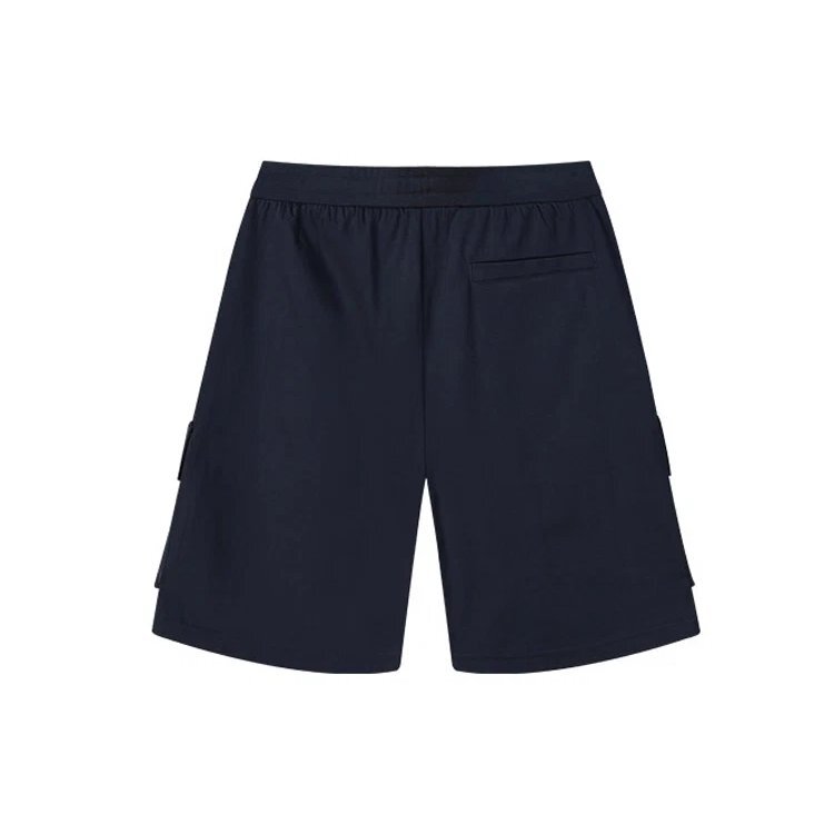 Shorts à poche avec logo imprimé pour homme, bleu