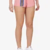 Shorts rose avec bandes décoratives