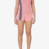 Shorts rose avec bandes décoratives