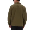 Surchemise zippée Kasa vert olive foncé