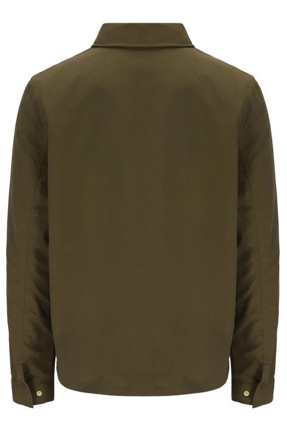 Surchemise zippée Kasa vert olive foncé