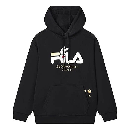 Sweat à capuche avec logo « Noir Blanc »