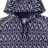 Sweat à capuche bleu nuit