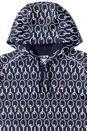 Sweat à capuche bleu nuit