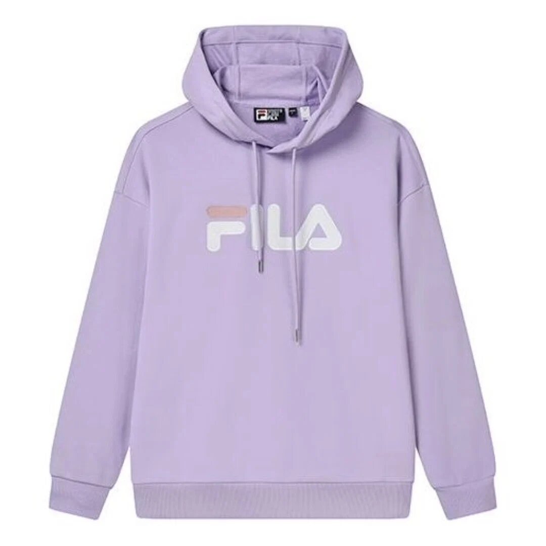 Sweat à capuche Classic Logo « Violet Blanc »
