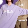 Sweat à capuche Classic Logo « Violet Blanc »