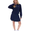 Sweat à capuche Fila Fiorella bleu marine avec fermeture éclair 1/4