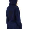 Sweat à capuche Fila Fiorella bleu marine avec fermeture éclair 1/4