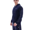 Sweat à capuche Fila Italo en velours bleu marine