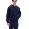 Sweat à capuche Fila Italo en velours bleu marine