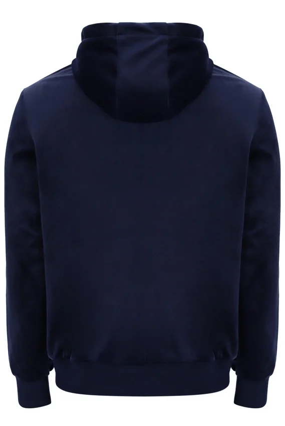 Sweat à capuche Fila Italo en velours bleu marine