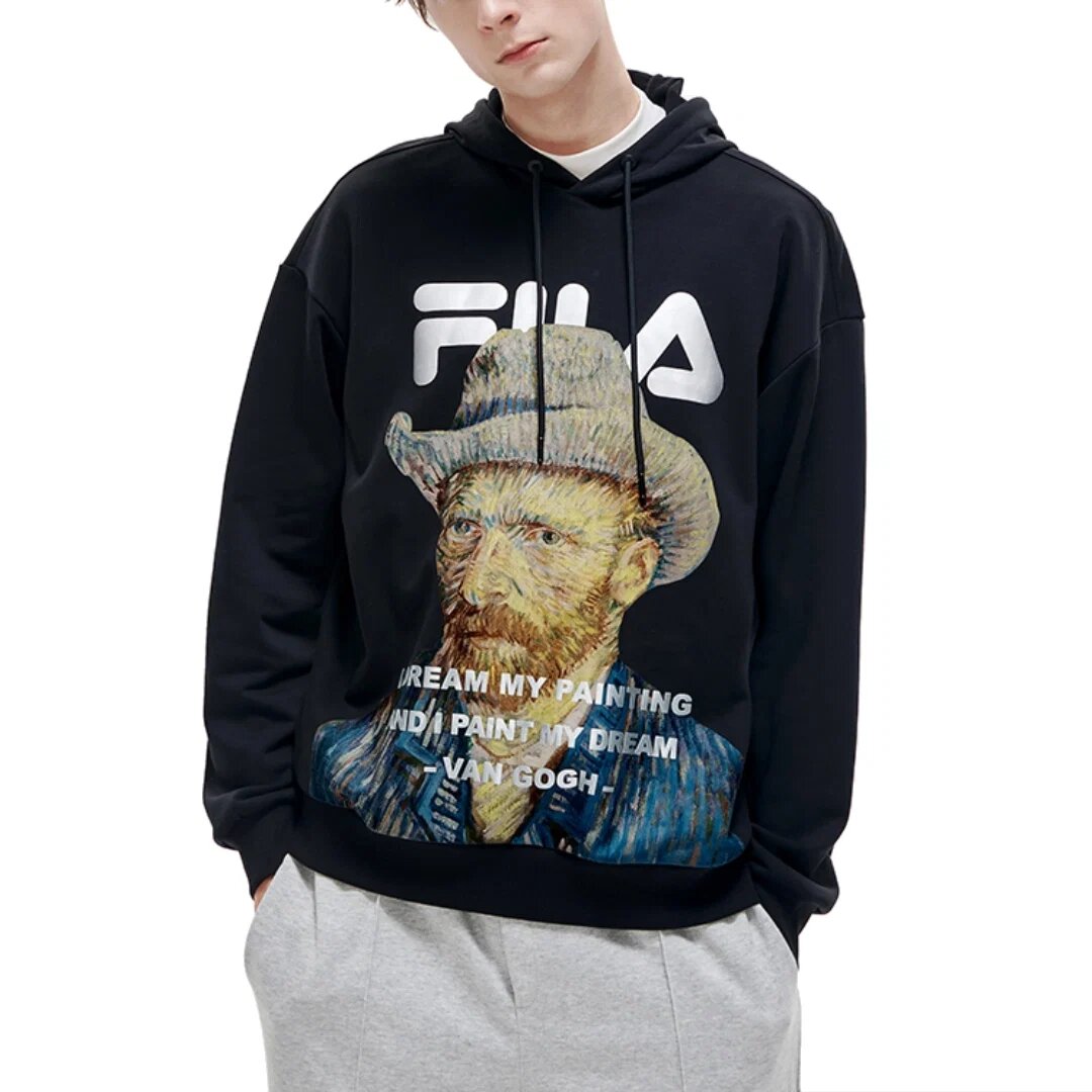 Sweat à capuche Fila x Musée Van Gogh « Black Multi-Color »