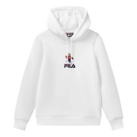 Sweat à capuche sportif à manches longues, blanc