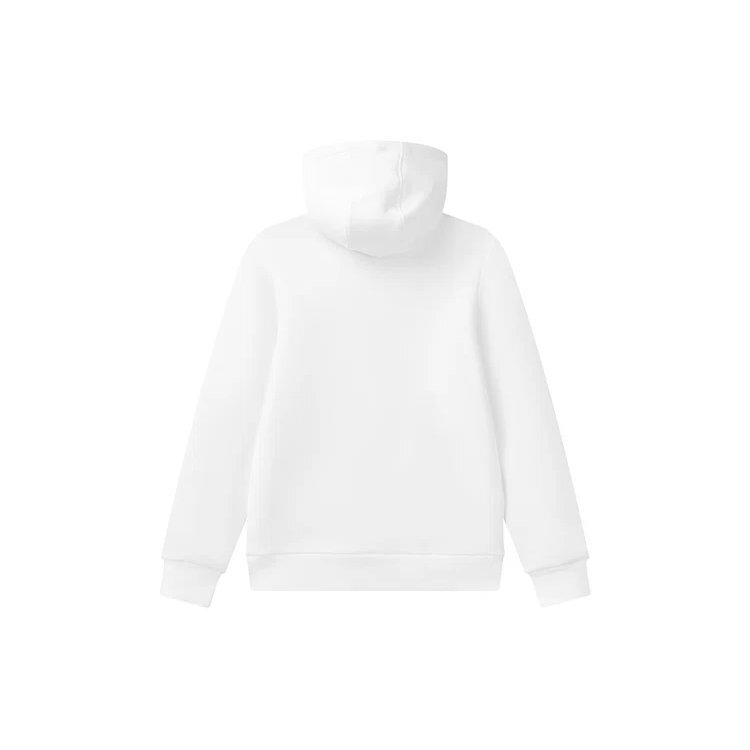 Sweat à capuche sportif à manches longues, blanc