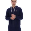 Sweat à capuche zippé Tenconi bleu marine de Fila