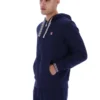 Sweat à capuche zippé Tenconi bleu marine de Fila