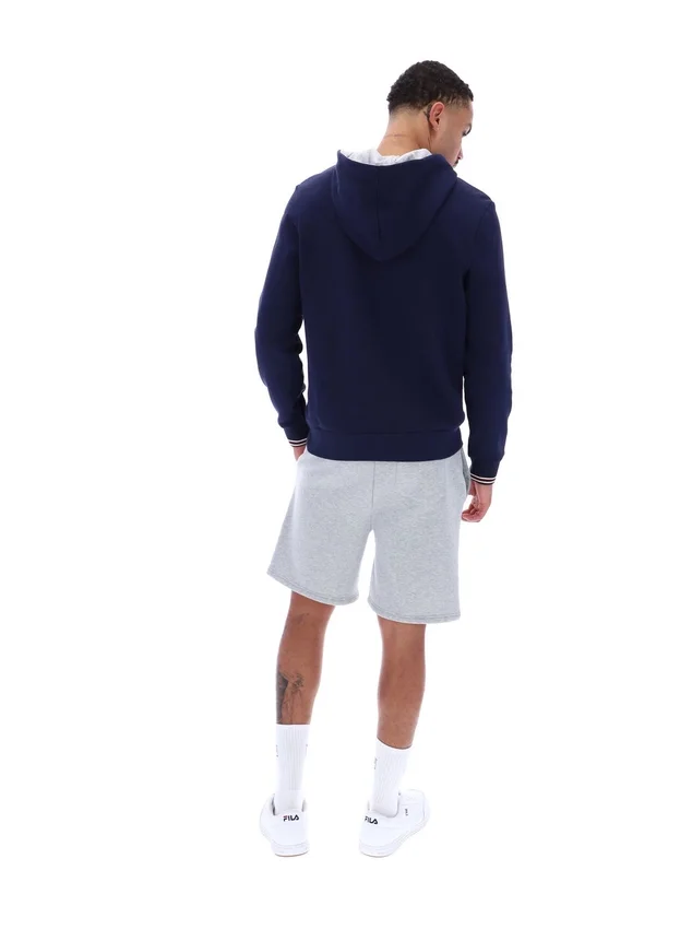 Sweat à capuche zippé Tenconi bleu marine de Fila
