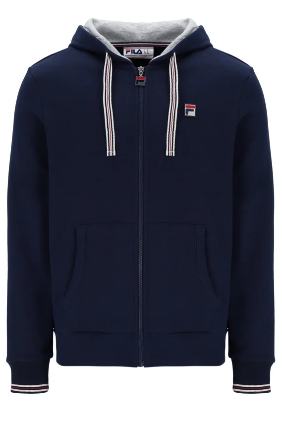 Sweat à capuche zippé Tenconi bleu marine de Fila