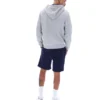 Sweat à capuche zippé Tenconi gris chiné