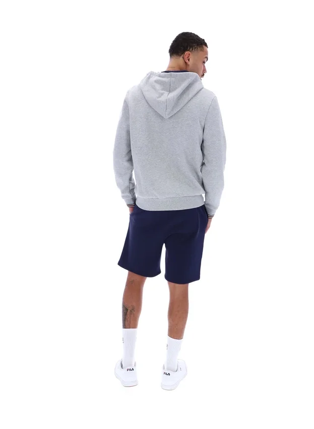 Sweat à capuche zippé Tenconi gris chiné