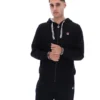 Sweat à capuche zippé Tenconi noir