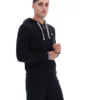 Sweat à capuche zippé Tenconi noir