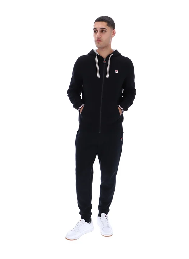 Sweat à capuche zippé Tenconi noir