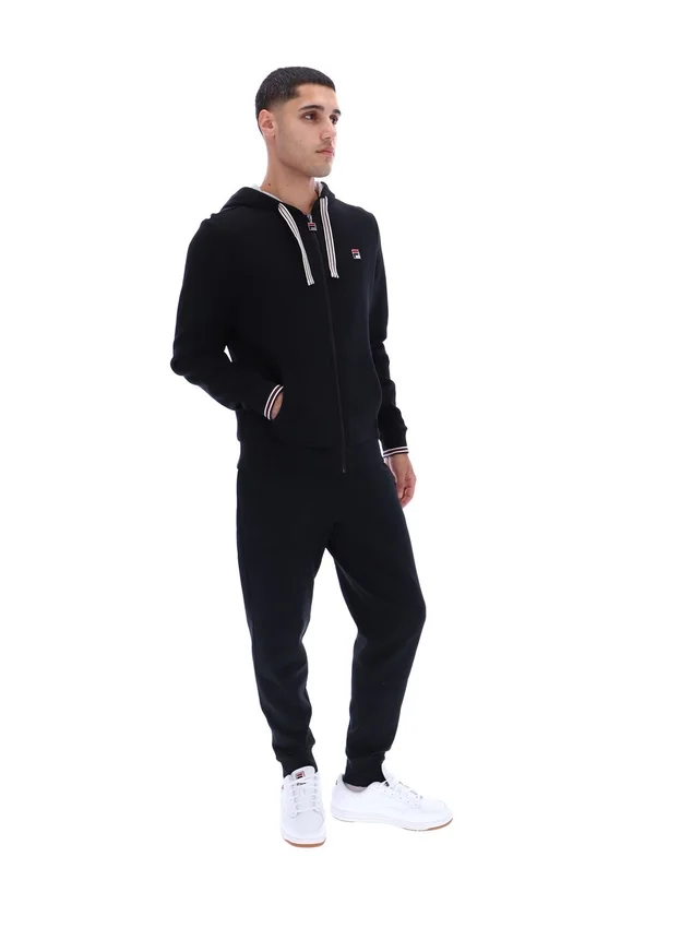 Sweat à capuche zippé Tenconi noir