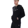 Sweat à capuche zippé Tenconi noir