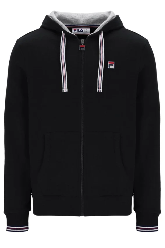 Sweat à capuche zippé Tenconi noir