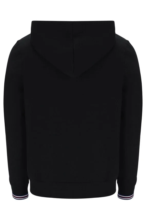 Sweat à capuche zippé Tenconi noir