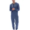Sweat à capuche zippé Vintage Indigo Tenconi